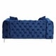 preview thumbnail 15 of 32, Morden Fort Modern Contemporary Love Seat with Deep Button Tufting Dutch Velvet, Solid Wood Frame and Iron Legs