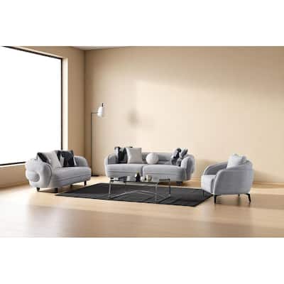 Romulo 3 Pieces Living Room Sets 1 Sofa 1 Love seat 1 Chair