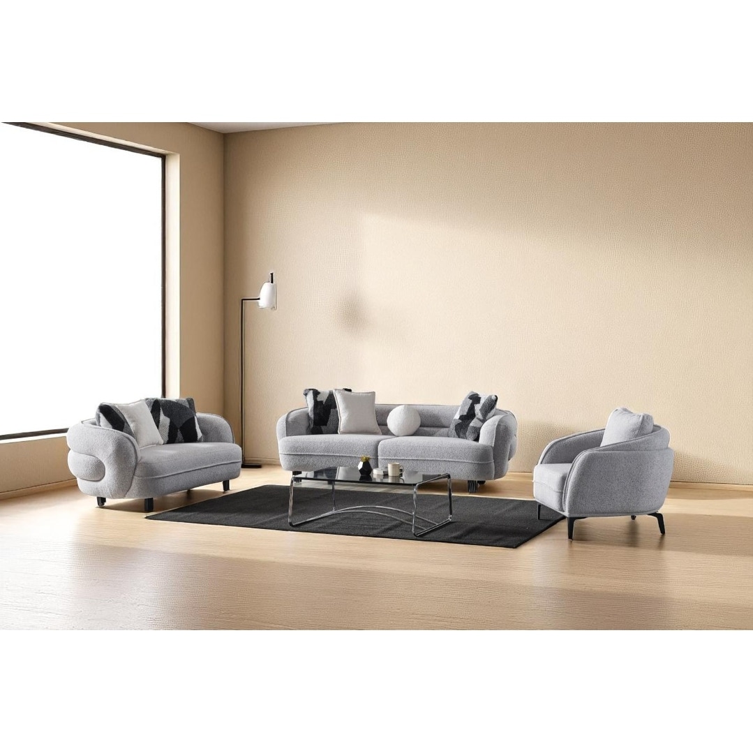 Romulo 3 Pieces Living Room Sets 1 Sofa 1 Love seat 1 Chair