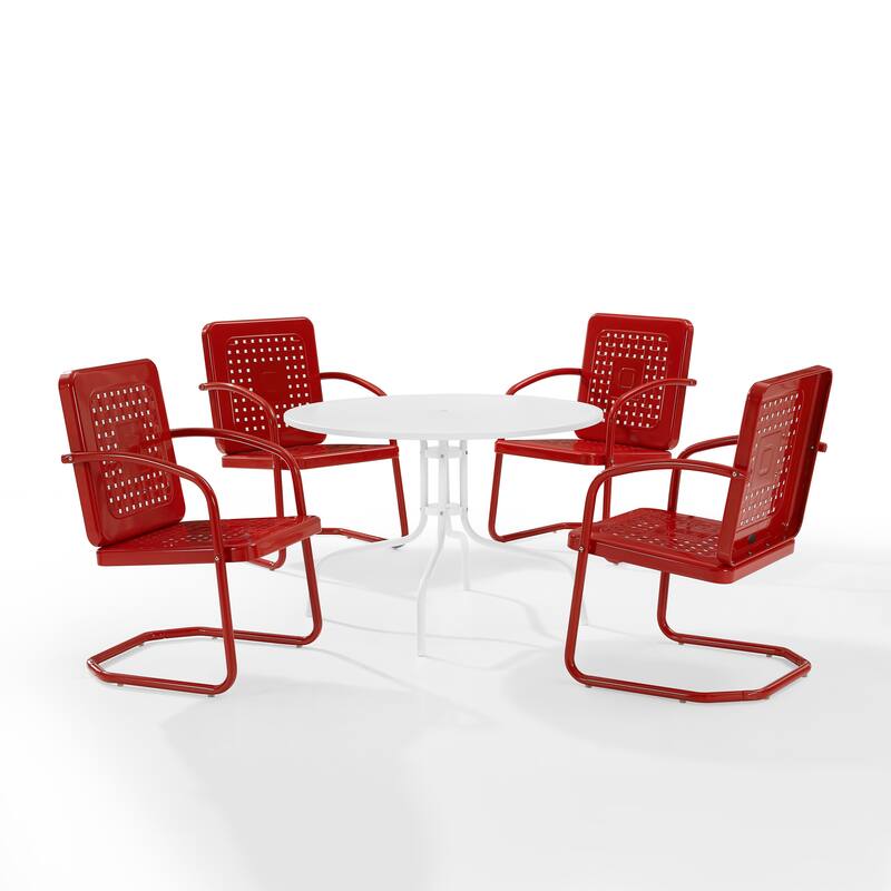 Crosley Bates Steel Outdoor 5-piece Dining Set - 101 W x 101 D x 31 H