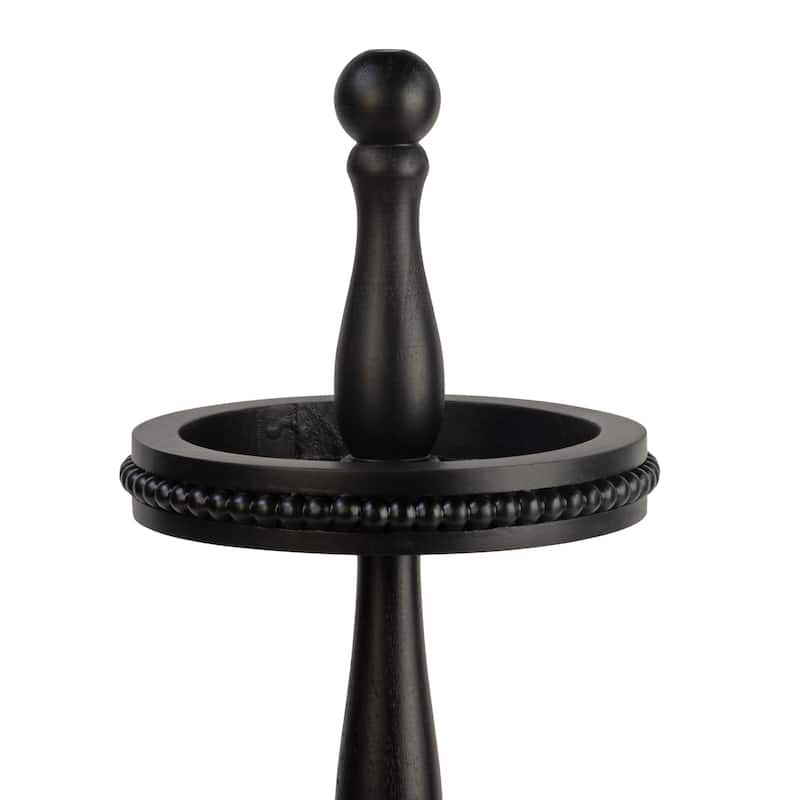 Round Tiered Wooden Beaded Stand