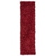 preview thumbnail 131 of 177, SAFAVIEH Handmade Leather Shag Carlijn Modern Decorative Rug 2'3" x 9' Runner - Red - Runner