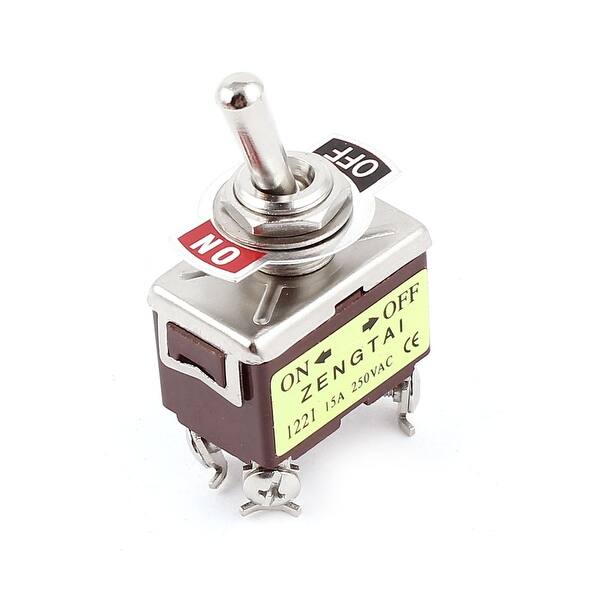 Ac 250v 15a Dpst Latching On Off 2 Positions 4 Terminals Toggle Switch