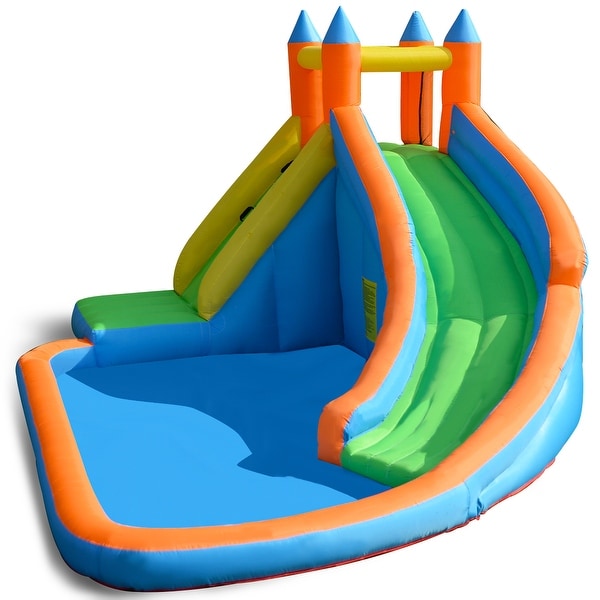 inflatable water slide without blower