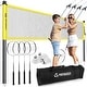 preview thumbnail 8 of 6, Patiassy Badminton Set for Backyard, Portable Badminton Net for Lawn Beach Family Games