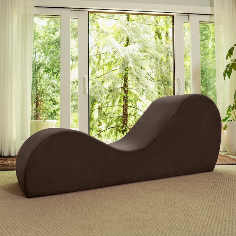 Avana Yoga Chaise Lounge Chair - Brown