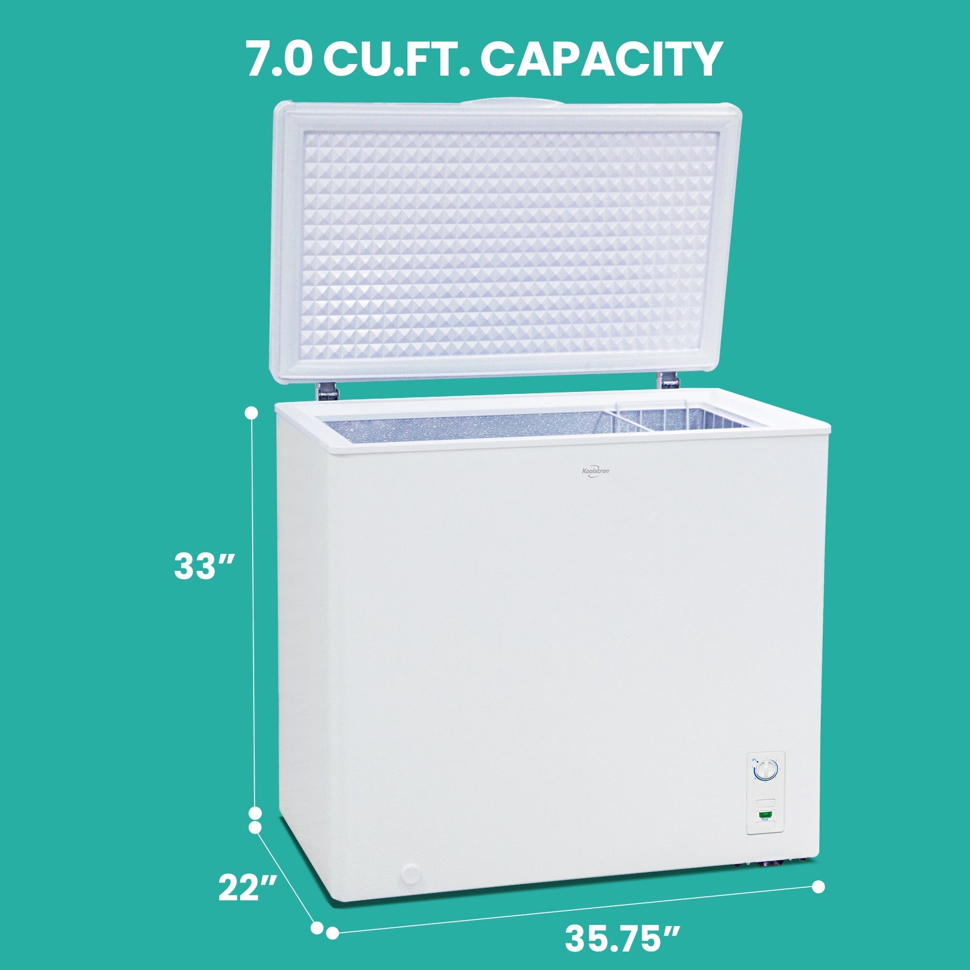 Koolatron 7 hot sale cubic foot freezer