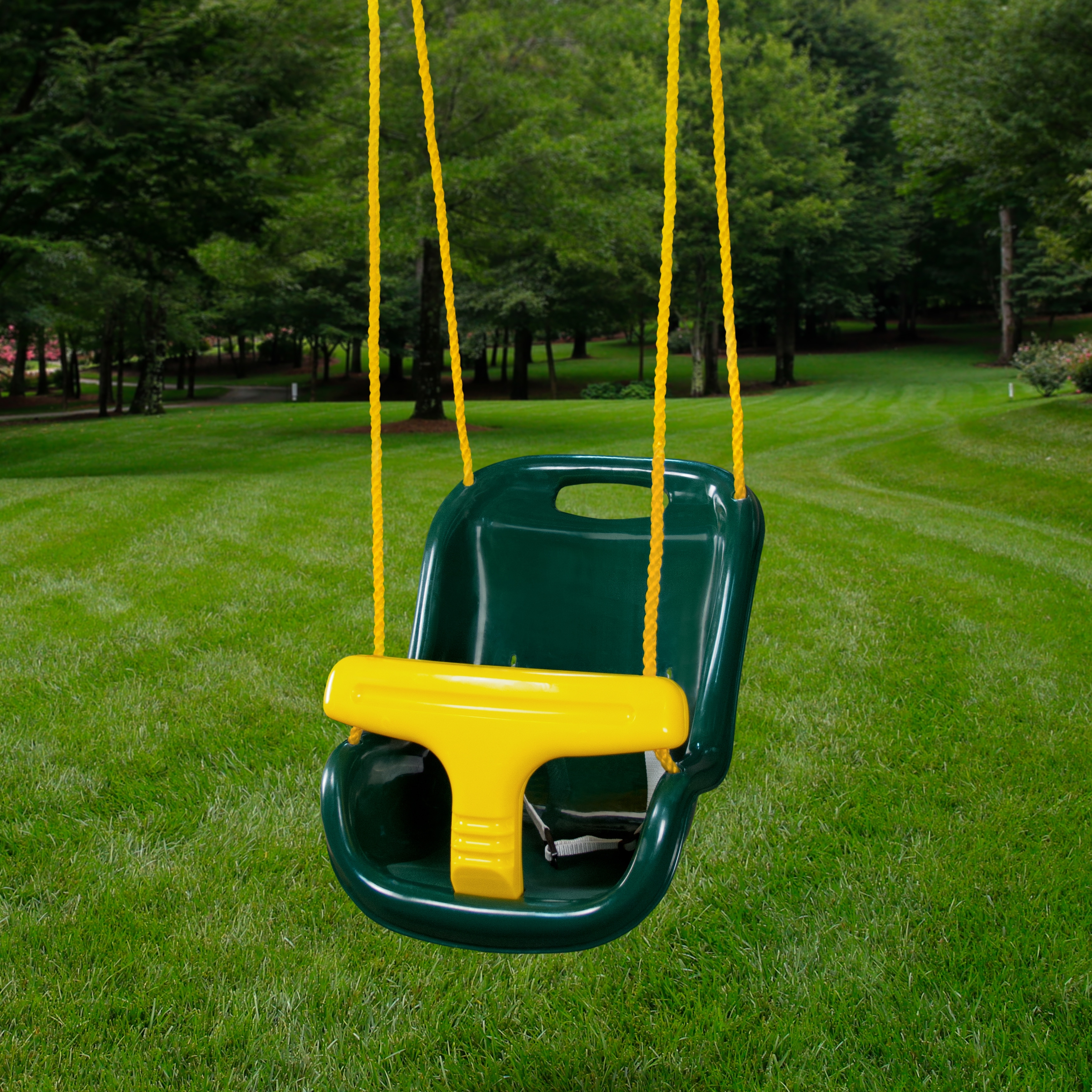 Swing-N-Slide High-Back Infant Swing with Rope and Seatbelt - On