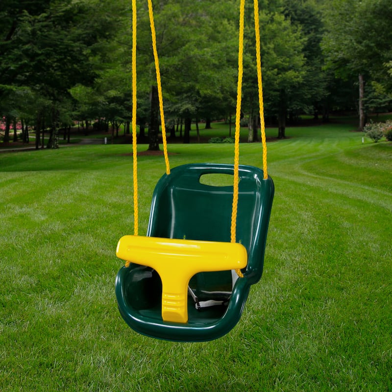 Swing-N-Slide High-Back Infant Swing with Rope and Seatbelt