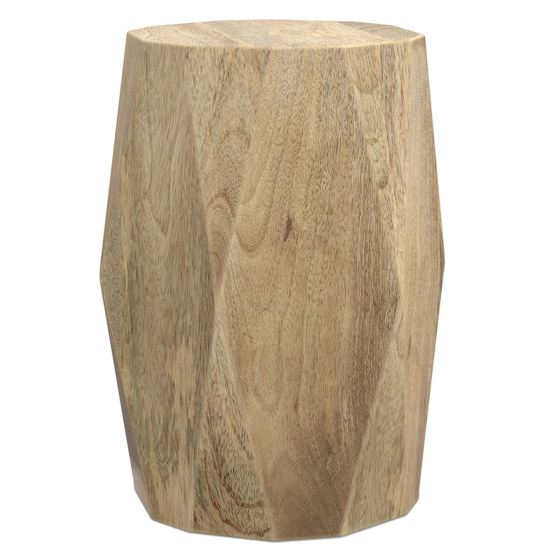 WYNDENHALL Saber 15" Wide Solid Mango Contemporary End Table in Natural & Assembled