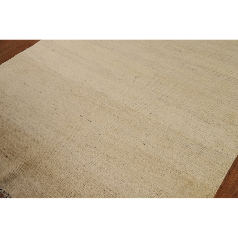 Gabbeh Modern Oriental Rug Handmade Wool Carpet - 4'11"x 6'5"