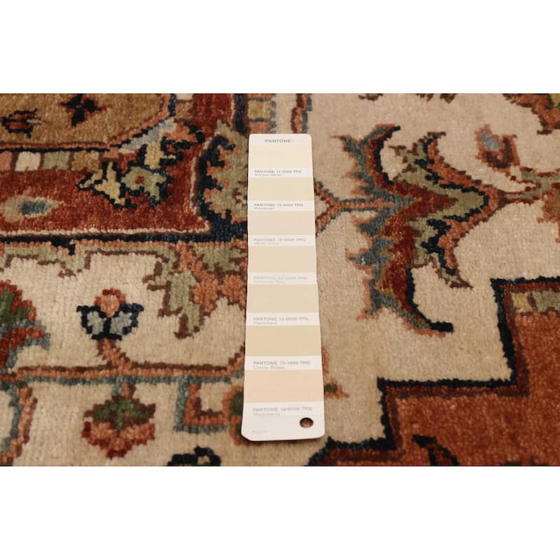 ECARPETGALLERY Hand-knotted Jules Sultane Ivory Wool Rug - 7'8 x 9'8