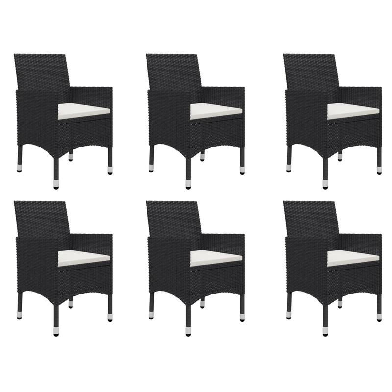 vidaXL Dining Set Black, Cream White - 39.4 x 81.1 x 29.1 in