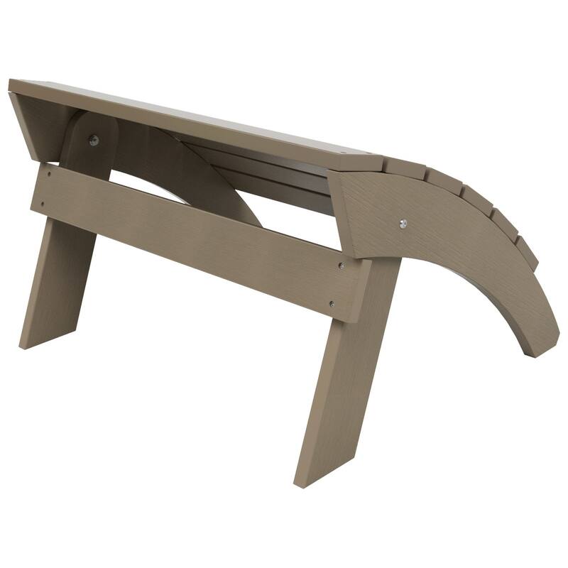 Vineyard HIPS Outdoor Eco-Friendly All Weather Adirondack Chair Ottoman