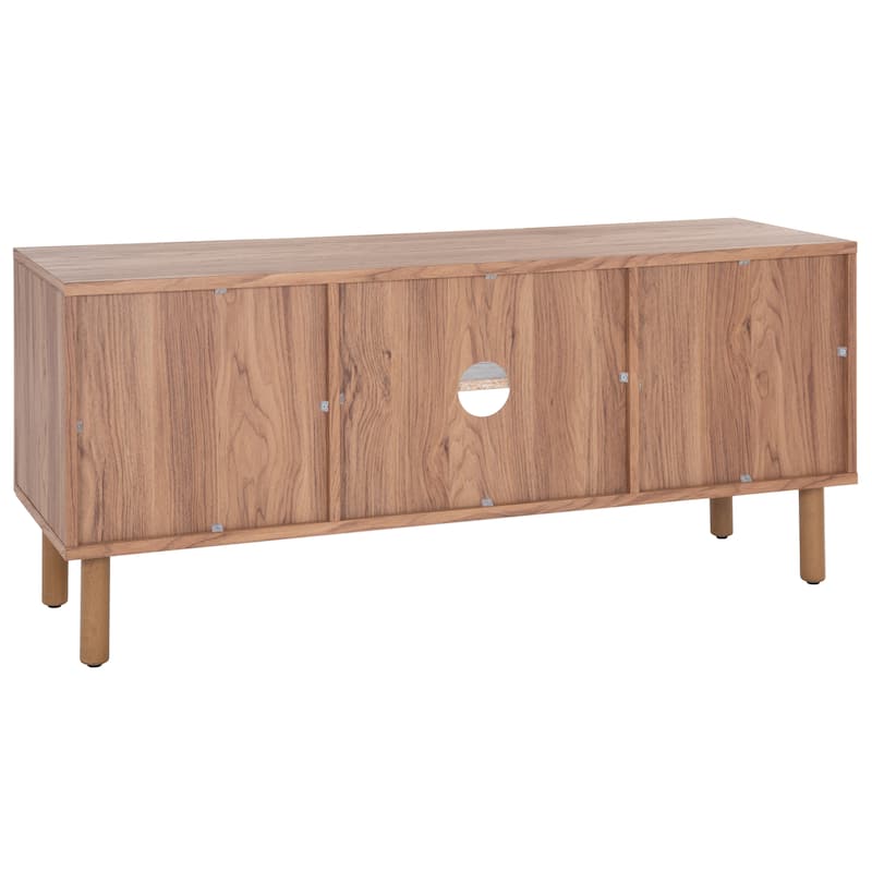 SAFAVIEH Kayleigh 2 Door 2-Shelf Media Stand - 47" W x 16" D x 21" H - 47Wx15Dx21H