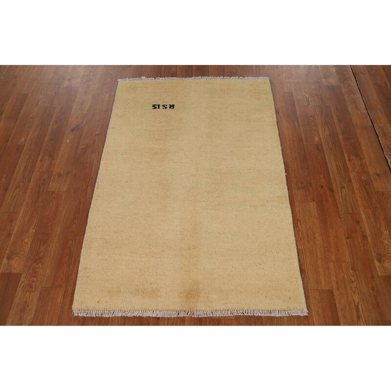 Modern Gabbeh Oriental Foyer Rug Handmade Wool Carpet - 2'7"x 3'10"