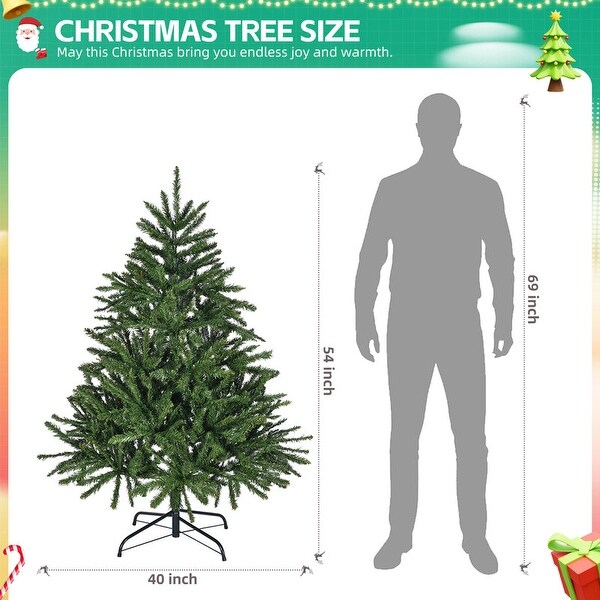 4.5 ft. Montreal Spruce Artificial Christmas Tree with 663
