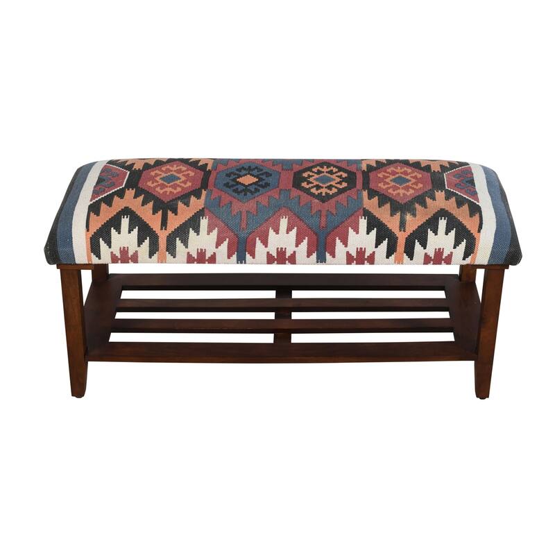 Comfortra Upholstered Entryway Accent Storage Bench by Sevita - 40" L x 16" W x 18" H