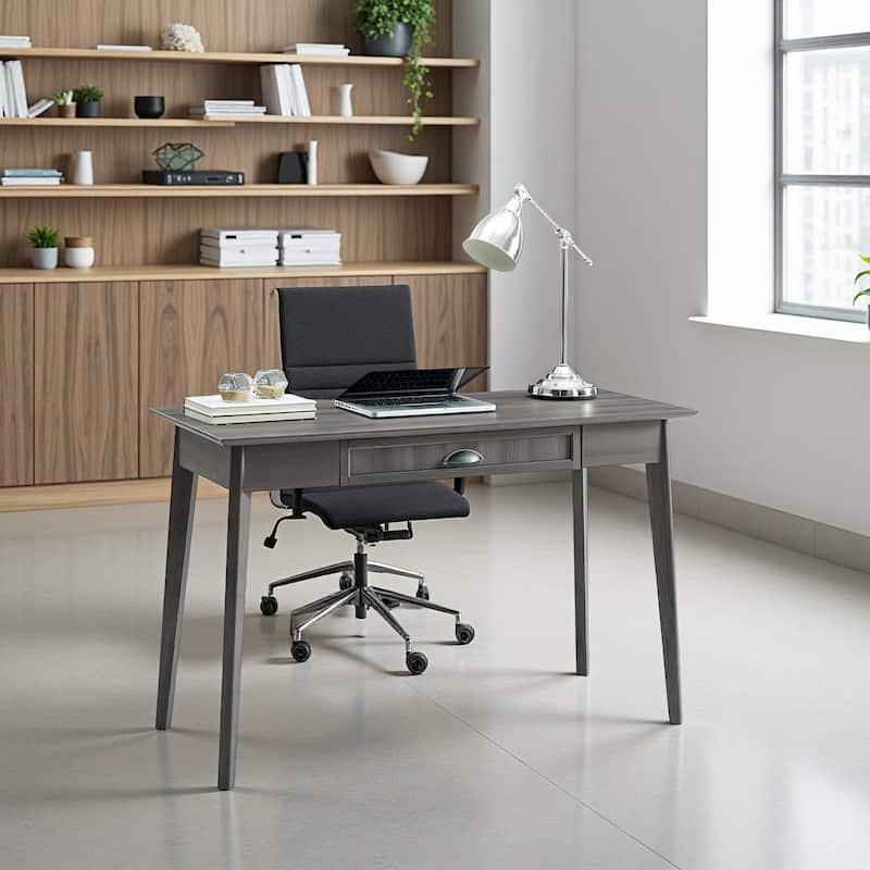 Caffoz Home Office Modern Writing Desk with Drawer and USB Hub