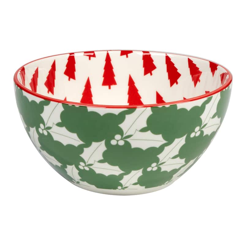 Certified International Winter Medley 30 oz. All Purpose Bowls, Set of 6 Assorted Designs - 30 oz.