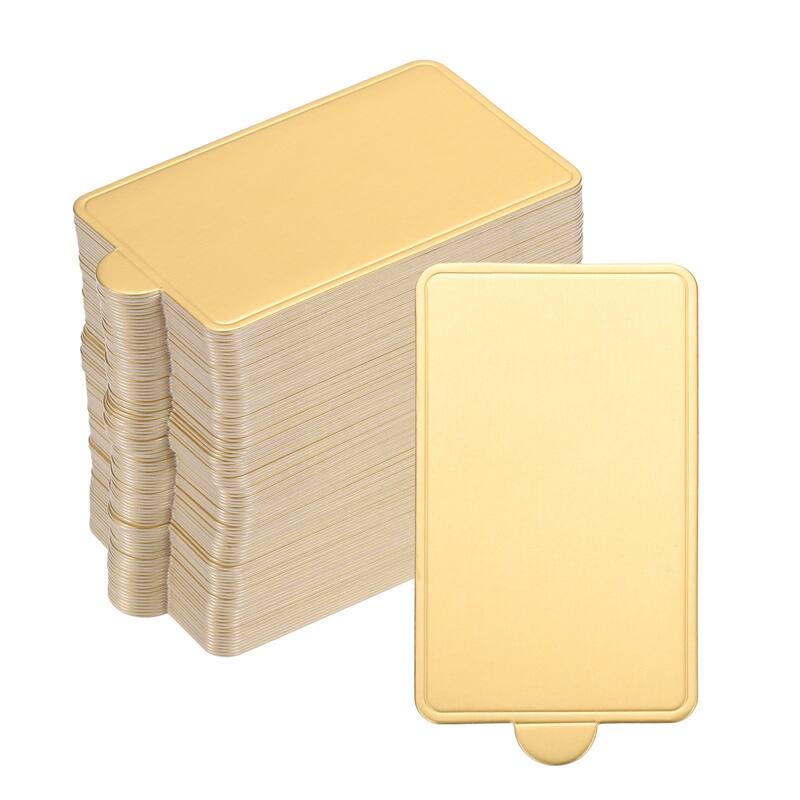 200pcs Mini Cake Boards, Mousse Cake Cardboards Rectangle Cake Bases