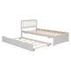 preview thumbnail 5 of 7, Twin Size Platform Bed with Trundle Bed, Wooden Twin Bed Frame with Headboard and Solid Wood Slats Support for Kids,Teen,Adult
