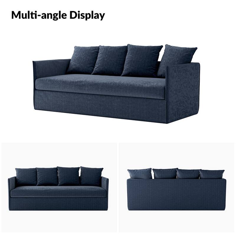 Gottfried 80" Slipcovered Sofa with Two Slipcovers by HULALA HOME