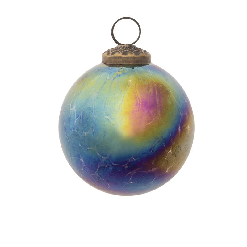 Iridescent Glass Ball Ornament (Set of 12) - N/A