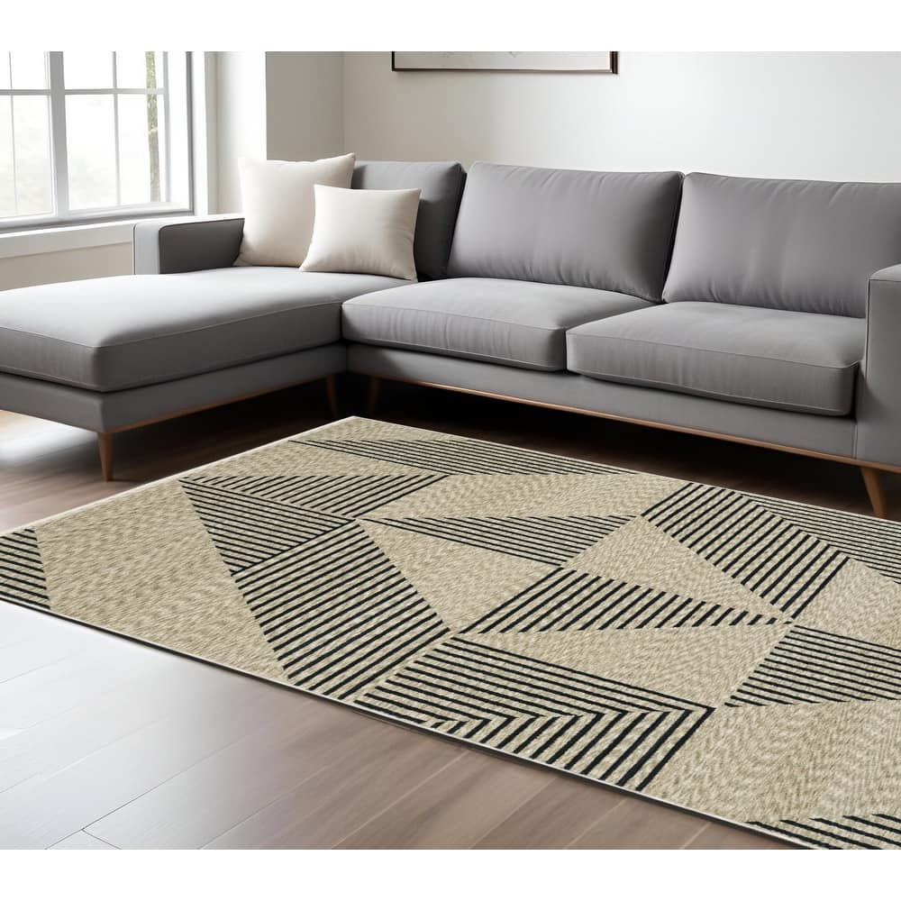 HomeRootsGeometric Modern Runner Area Rug