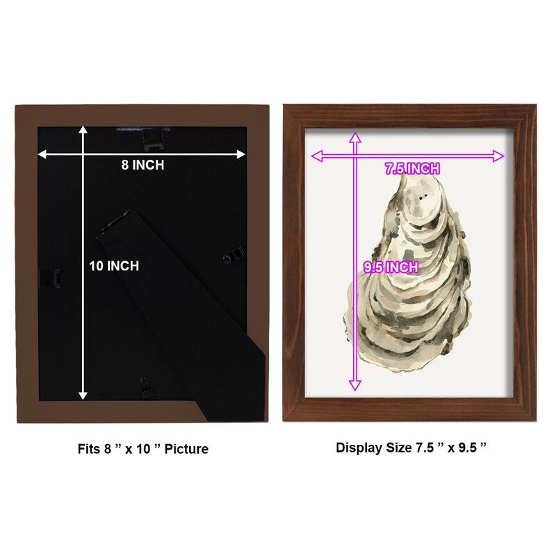 Neutral Oyster Study I -Framed Print w/glass-Cherry Red