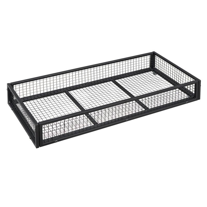 Twin Size House Shaped Metal Platform Bed with Drawers
