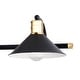 preview thumbnail 9 of 11, Akron 4-Light 38 in. W Bathroom Vanity Lighting Fixture, Metal Shade, Dimmable LED Compatible, Over the Mirror Mount Wall Sconce