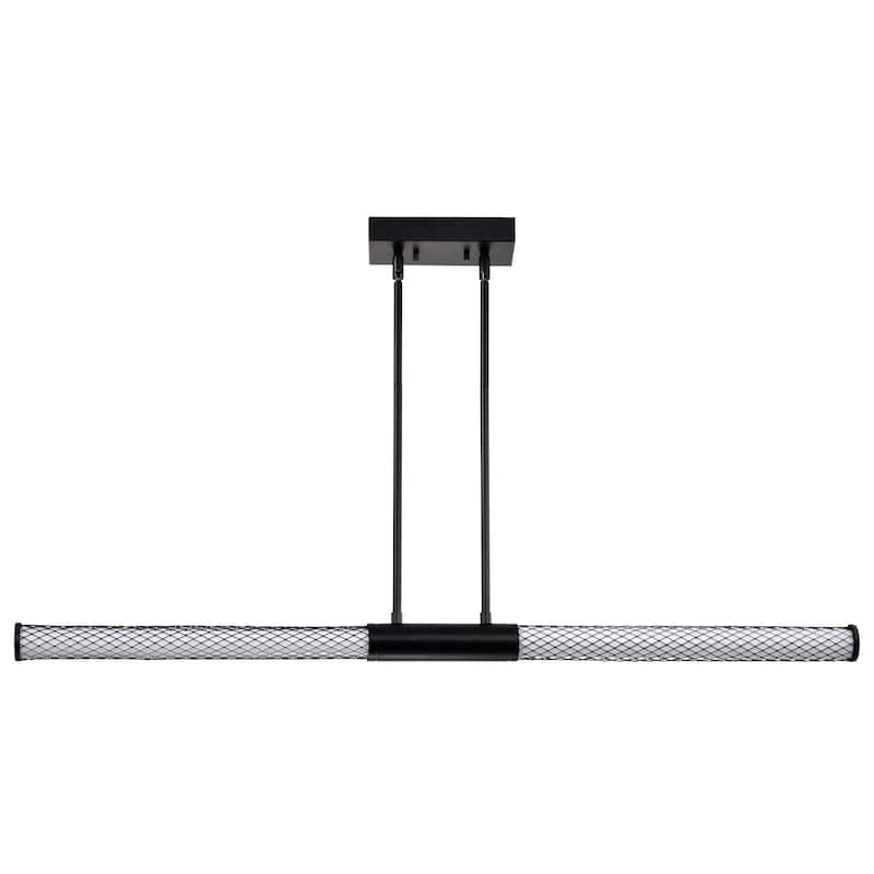 Kingsport 44 Inch LED Island Pendant Matte Black Acrylic Lens - Matte Black