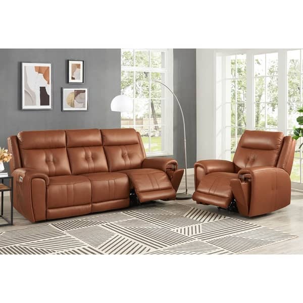 Hydeline Emma Zero Gravity Power Recline & Headrest Top Grain Leather