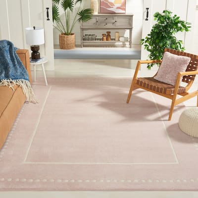 SAFAVIEH Handmade Bella Alverta Dotted Border Wool Rug