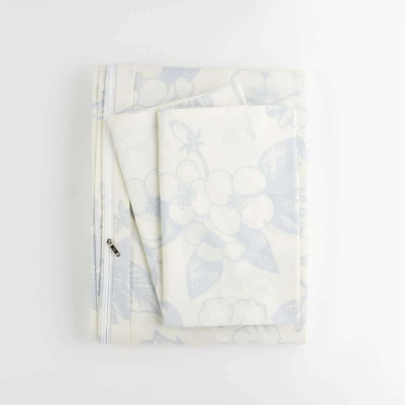 Simply Soft Oversized Garden Pattern 3 Piece Duvet Cover Set