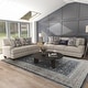 preview thumbnail 3 of 1, Furniture of America Chestnut Farmhouse Ivory Chenille Cushioned Sofa