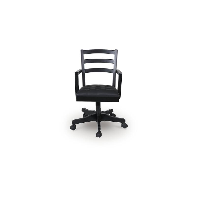 Signature Design by Ashley Wildenauer Black Home Office Desk Chair - 22.25" W x 21.5" D x 36" H
