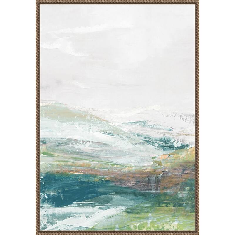 Verdant Vista No. 1 by Hannah Dawson Framed Canvas Wall Art Print
