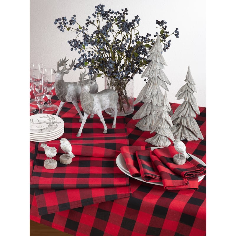 Casual Buffalo Plaid Tablecloth