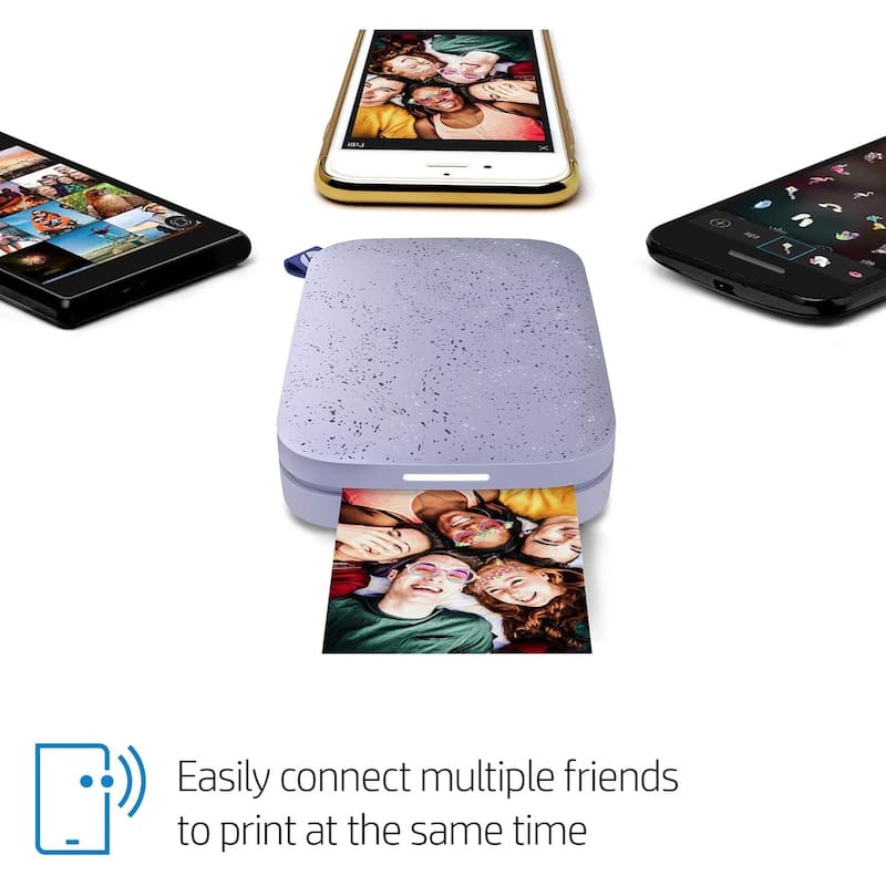 HP Sprocket 2x3 Instant Photo Printer, 75 Sheets, Wireless, Portable, Bundle