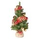 preview thumbnail 2 of 3, 2-ft. Pre-lit Faux Noble Fir Christmas Tree w/ Clear LED by Christopher Knight Home