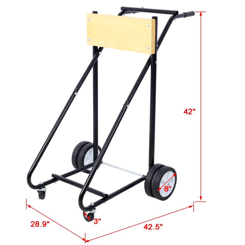 Outboard Boat Motor Stand, Engine Carrier Cart Dolly for Storage, 315lbs Weight Capacity