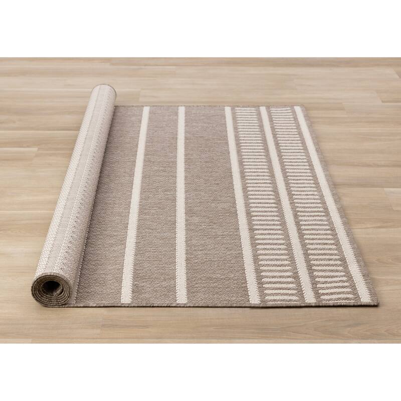 Jackson Collection - Striped Indoor/Outdoor Area Rug