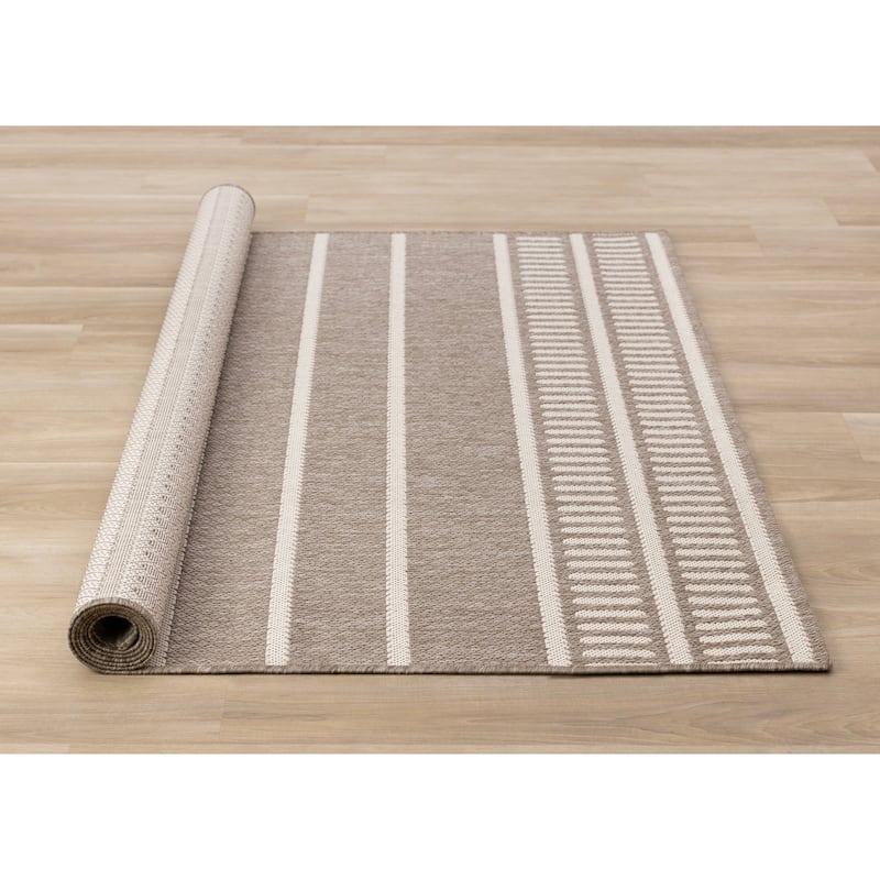 Jackson Collection - Striped Indoor/Outdoor Area Rug