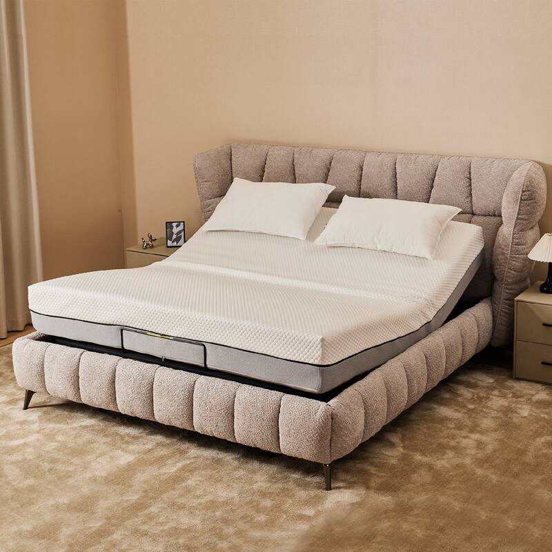 Adjustable Bed Base Frame with Head and Foot Incline Wireless Remote Zero Gravity Quiet Motor