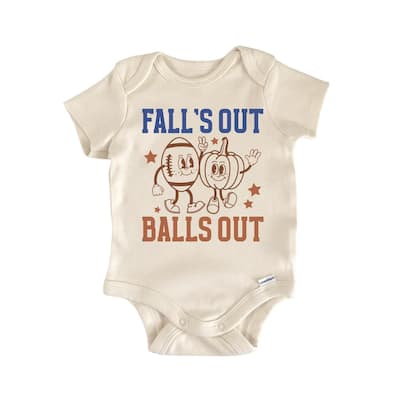 Football Fall - Baby Boy Girl Clothes Infant Bodysuit Funny Cute Newborn