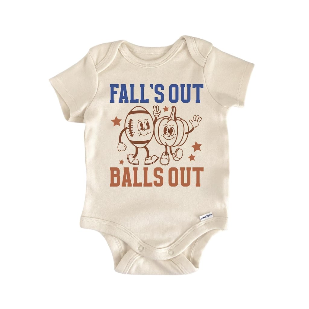 Football Fall - Baby Boy Girl Clothes Infant Bodysuit Funny Cute Newborn