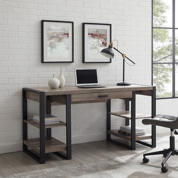 60-inch Driftwood Urban Blend Computer Storage Desk. Opens flyout.