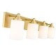 preview thumbnail 6 of 6, Soledad 4 Light Vanity - Brushed Gold